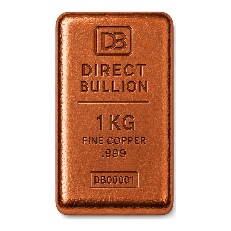 1Kg Copper Bar - Direct Bullion