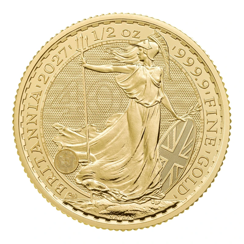 2027 UK 1/2 oz Britannia Gold Coin | 40th Anniversary Edition