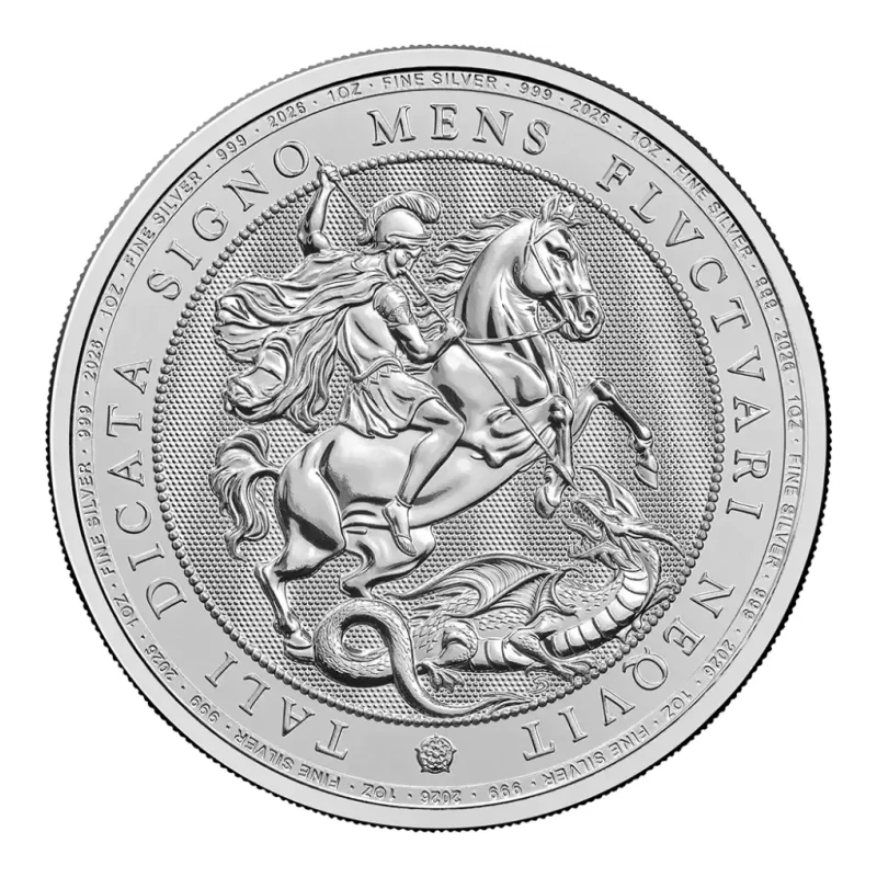 2026 1 oz UK St George and the Dragon Silver Coin