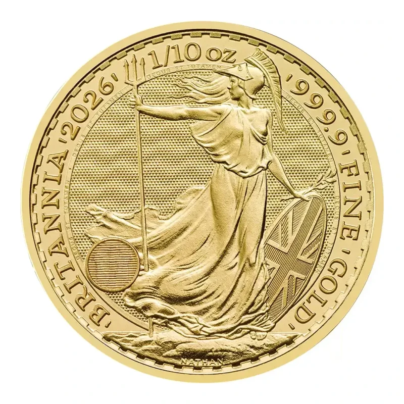 2026 UK 1/10 oz Britannia Gold Coin