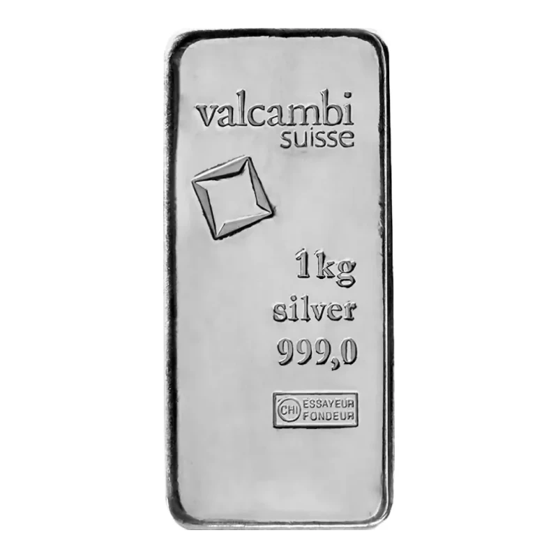 1Kg Silver Bar - Valcambi