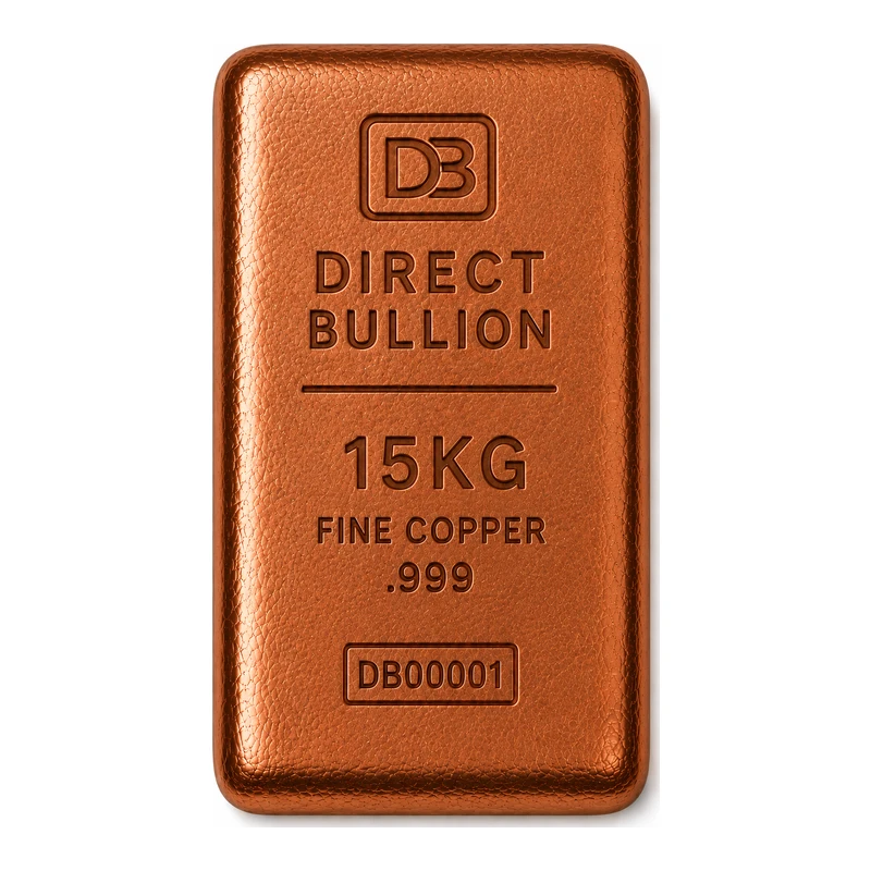 15Kg Copper Bar - Direct Bullion