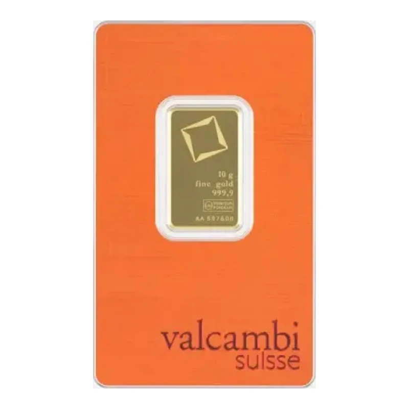 10g Gold Bar - Valcambi