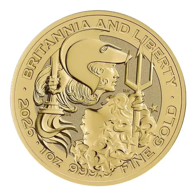 2026 UK 1 oz Britannia and Liberty Gold Coin