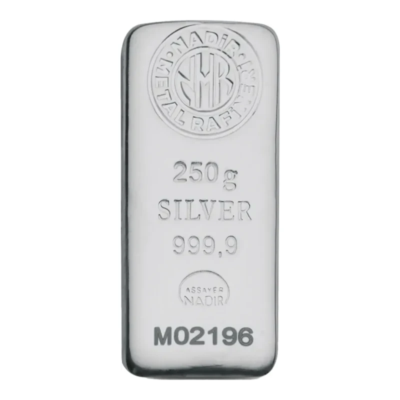 250g Silver Bar - Nadir Metal Rafineri