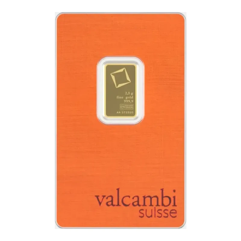 2.5g Gold Bar - Valcambi