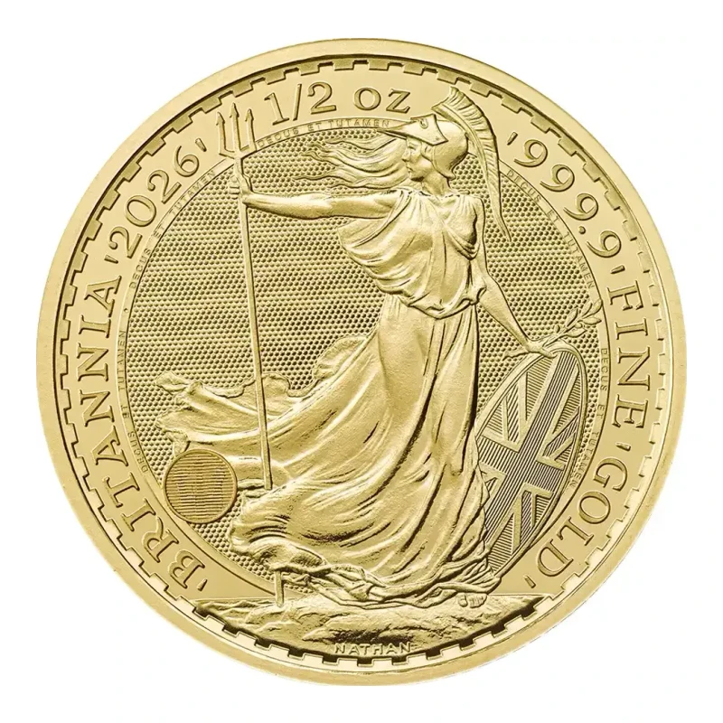 2026 UK 1/2 oz Britannia  Gold Coin