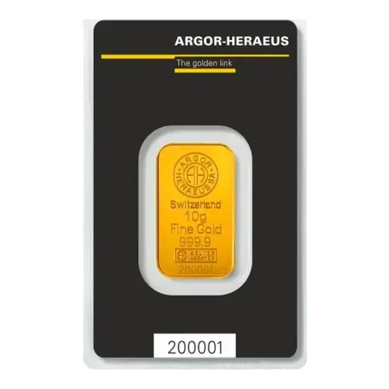 10g Gold Bar - Argor-Heraeus