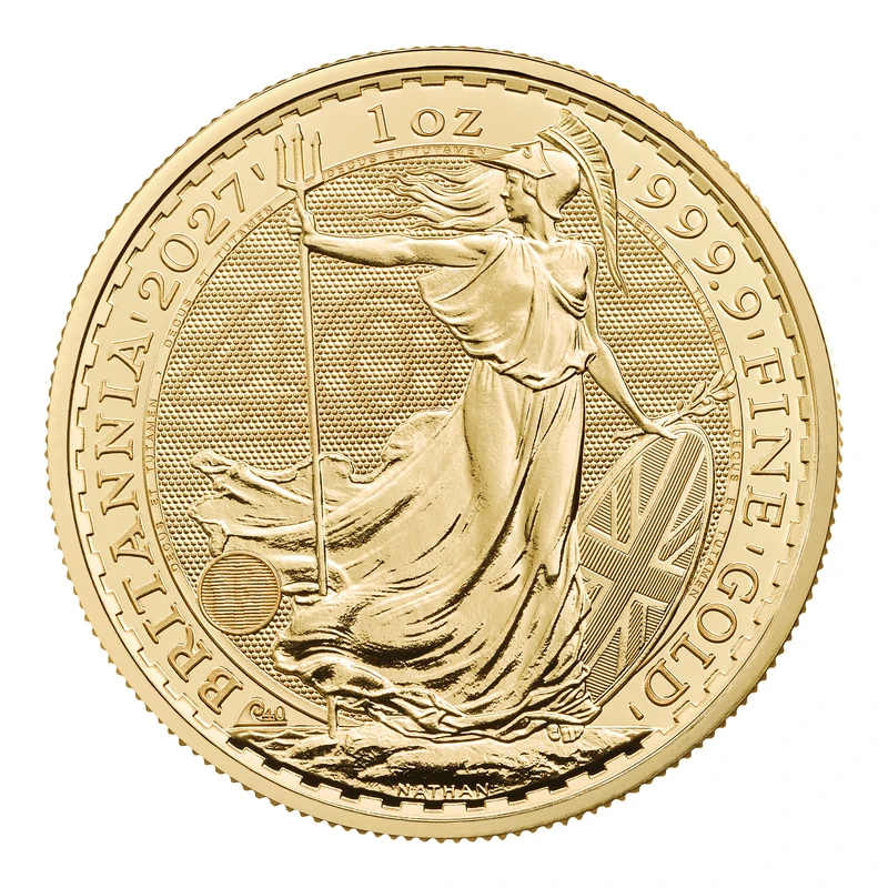 2027 UK 1 oz Britannia Gold Coin | 40th Anniversary Edition