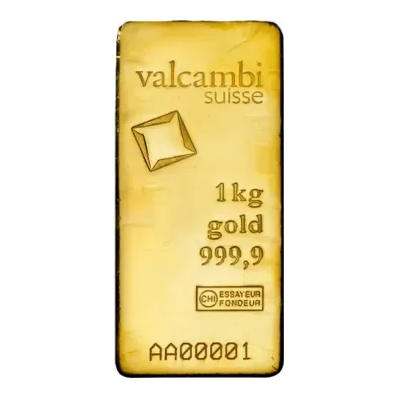 1Kg Gold Bar - Valcambi | Cast Bar