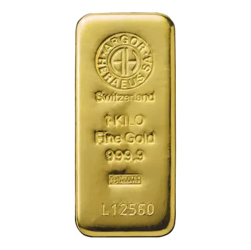1Kg Gold Bar - Argor-Heraeus | Cast Bar
