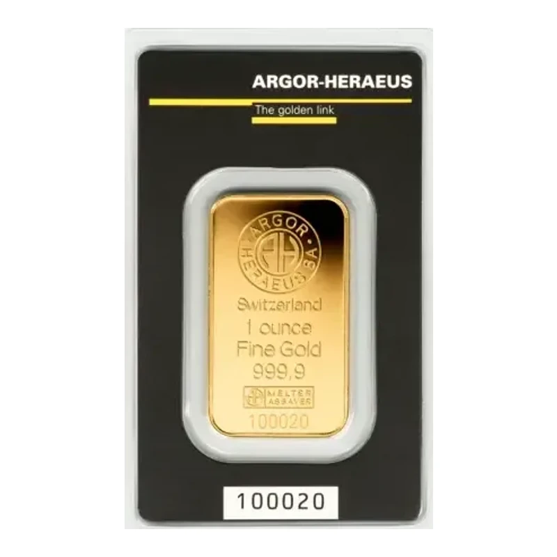 1 oz Gold Bar - Argor-Heraeus
