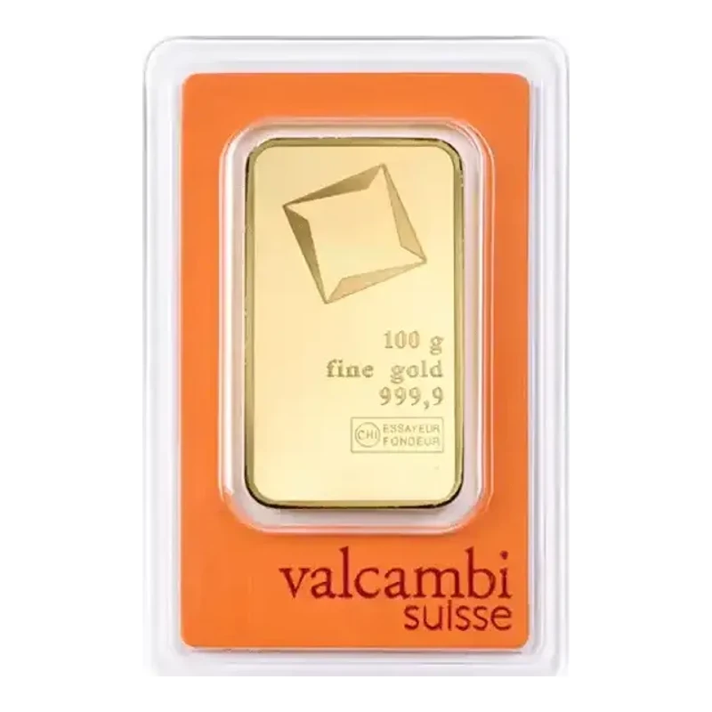 100g Gold Bar - Valcambi