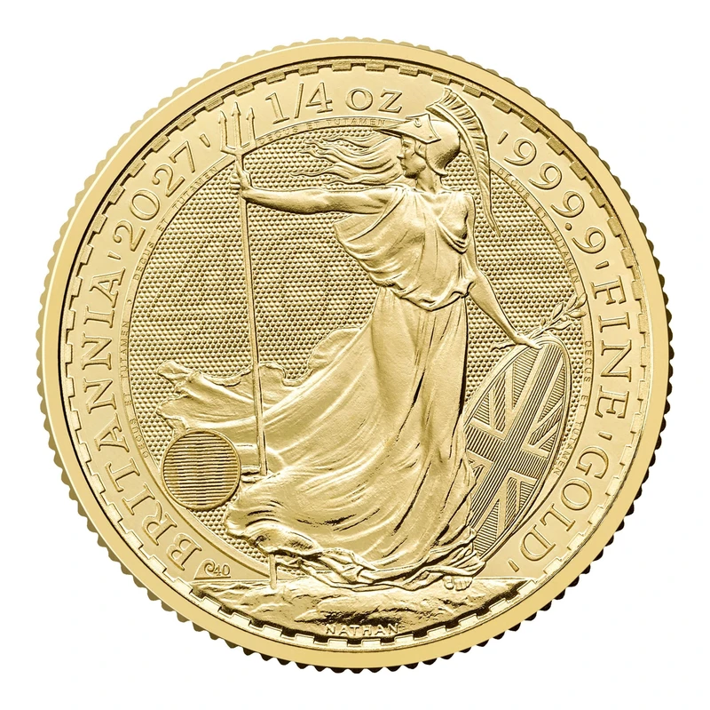 2027 UK 1/4 oz Britannia Gold Coin | 40th Anniversary Edition