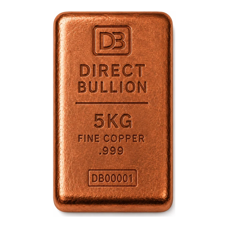 5Kg Copper Bar - Direct Bullion