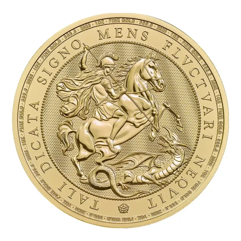 2026 UK 1 oz St George and the Dragon Gold Coin