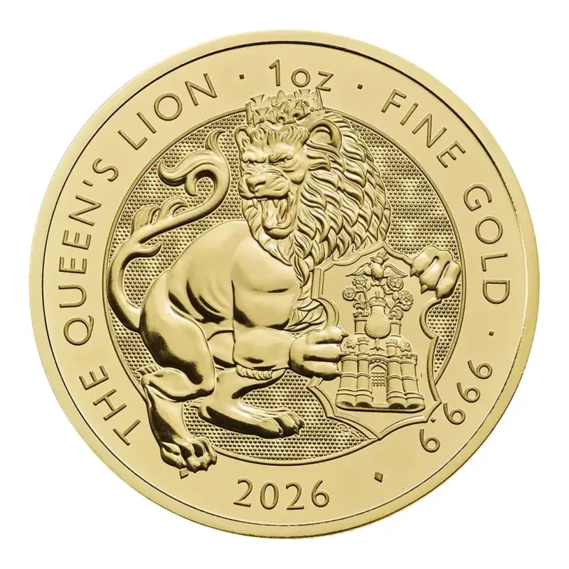 2026 1 oz UK Tudor Beast 'Queen's Lion' Gold Coin