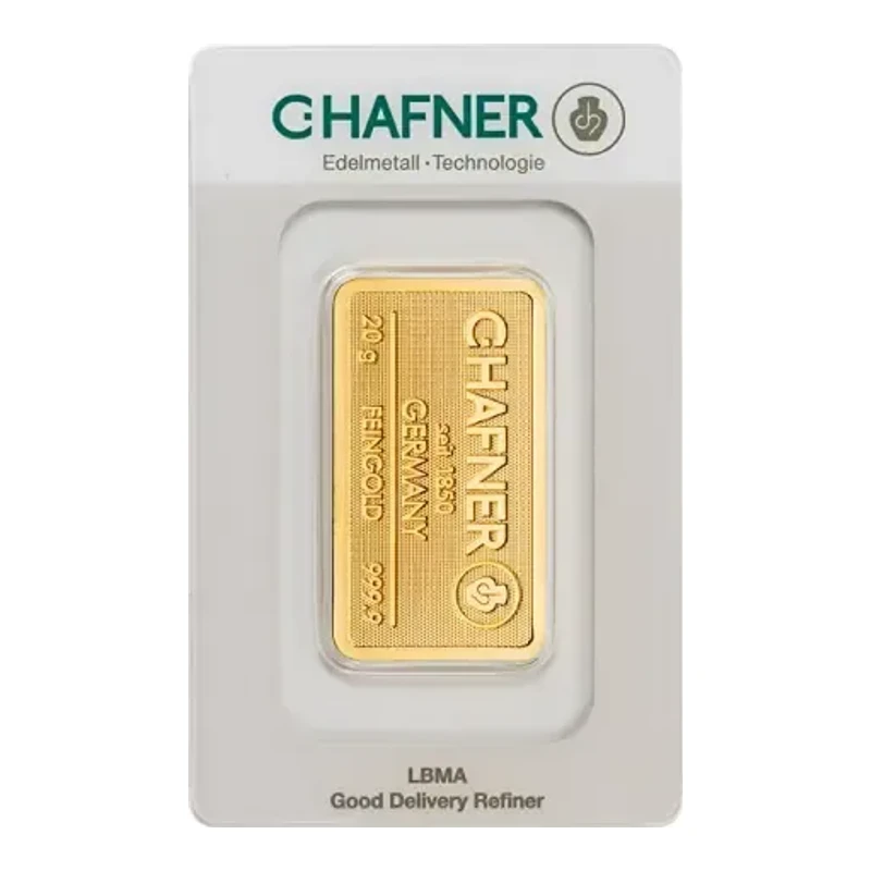 20g Gold Bar - C. Hafner