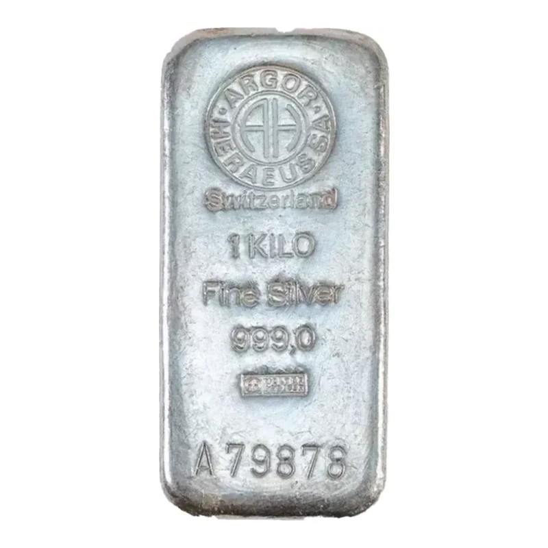 1Kg Silver Bar - Argor-Heraeus