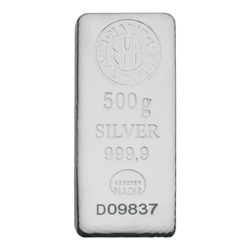 500g Silver Bar - Nadir Metal Rafineri